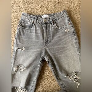Zara high rise mom jeans